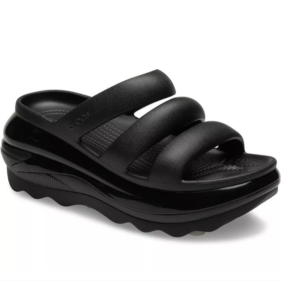 Crocs Mega Crush Triple Strap Sandal -  Black Womans Size 8,9 or 10 - Picture 5 of 5